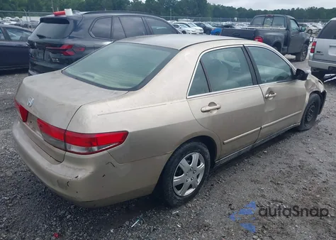 2003 Honda Accord 2.4 Lx from USA, damaged, VIN 1HGCM56323A041049